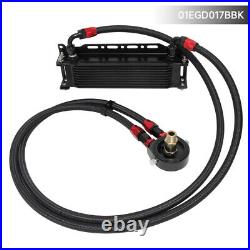 10 Row AN8 Engine Oil Cooler + 3/416 & M20 Filter Adapter Hose Kit withBracket