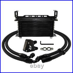 10 Row Engine Oil Cooler Kit+Sandwich Plate adapter For LS1 LS2 LS3+Bracket Kit