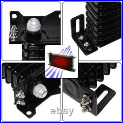 10 Row Engine Oil Cooler Kit+Sandwich Plate adapter For LS1 LS2 LS3+Bracket Kit