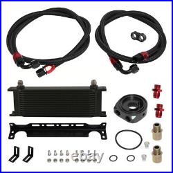 13 Row AN8 Engine Oil Cooler WithBracket + 3/416 & M20 Filter Adapter Hose Kit BK