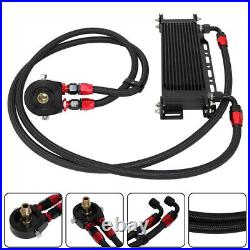 13 Row AN8 Engine Oil Cooler WithBracket + 3/416 & M20 Filter Adapter Hose Kit BK