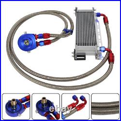 13 Row AN8 Engine Oil Cooler WithBracket + 3/416 & M20 Filter Adapter Hose Kit BL