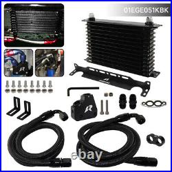 13 Row Engine Oil Cooler Kit +Oil Filter Adapter for GM LS1 LS2 LS3 LS6 LS7 LS9