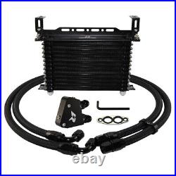 13 Row Engine Oil Cooler Kit +Oil Filter Adapter for GM LS1 LS2 LS3 LS6 LS7 LS9