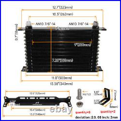 13 Row Engine Oil Cooler Kit +Oil Filter Adapter for GM LS1 LS2 LS3 LS6 LS7 LS9