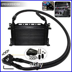 19 Row Engine Oil Cooler Kit+Sandwich Plate adapter For LS1 LS2 LS3+Bracket Kit