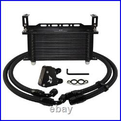 19 Row Engine Oil Cooler Kit+Sandwich Plate adapter For LS1 LS2 LS3+Bracket Kit