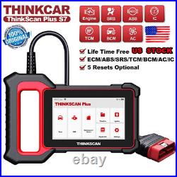 2023 Thinkscan Plus S7 Car OBD2 Scanner Auto Diagnostic Tool ABS SRS BCM IC AC