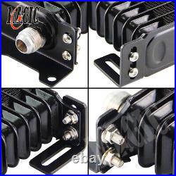 7 Row AN10 Engine Racing Trust Oil Cooler with Thermostat Oil Filter Adapter Kit