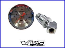 84-99 Harley Davidson Big Twin Engine 0-60 Psi Oil Pressure Gauge & Adapter Kit