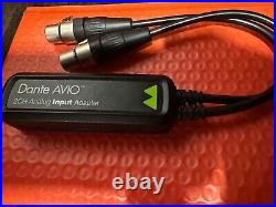 Audinate Dante AVIO 2-Channel Analog Input Adapter for Dante Audio Network