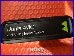 Audinate Dante AVIO 2-Channel Analog Input Adapter for Dante Audio Network