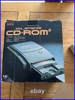 BROKEN FAULTY! PC Engine & SUPER-CD-ROM2 Console withoriginal Pad, NEW AC Adapter