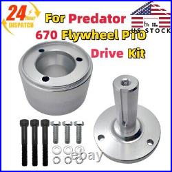 Billet Aluminum Flywheel PTO Drive Kit For Predator 670 V-twin Engine Adapter