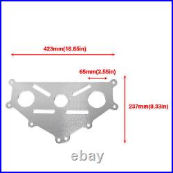 Billet Engine Stand Adapter Plate, 1/2 Alum for SBC, BBC, LS, LT