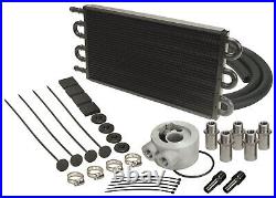 Derale 15502 Engine Oil Cooler With Sandwich Adapter Kit