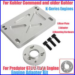 Engine Adapter Kit For Kohler Command and Older K-Series to Predator 670 With Bolt