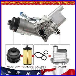 Engine Oil Cooler Filter Housing Adapter for Chevy Cruze Sonic Trax 1.4L Turbo