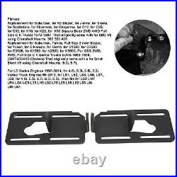 Engine Swap Mount Adjustable Bracket Adapter Black For Square Body 2WD 4WD