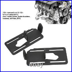 Engine Swap Mount Adjustable Bracket Adapter Black For Square Body 2WD 4WD