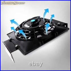 Fit For Universal 30 Row Thermostat Adaptor Racing Engine Oil Cooler+7 Fan