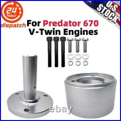 For Predator 670 V-twin Engine Adapter Flywheel PTO Drive Kit Billet Aluminum