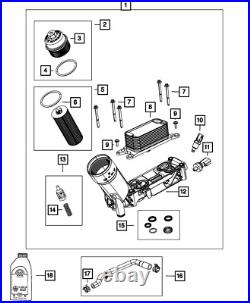 Genuine Mopar Engine Oil Filter Adapter 05184294AE