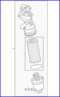 Genuine Volkswagen Engine Oil Filter Adapter 07K-115-397-D