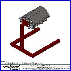 Heavy-Duty Billet Aluminum Engine Stand Adapter Plate, Chevy SBC/BBC/LS Engines