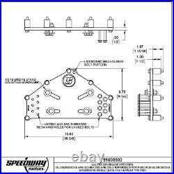 Heavy-Duty Billet Aluminum Engine Stand Adapter Plate, Chevy SBC/BBC/LS Engines