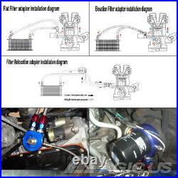 LR 25 Row AN10 Engine Oil cooler withBracket+Filter Adapter Hose +7 Electric Fan