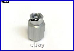 LS Engine Fuel Pressure Adapter Fitting 4AN Female Flare to 1/8 NPT Silver