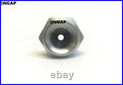 LS Engine Fuel Pressure Adapter Fitting 4AN Female Flare to 1/8 NPT Silver