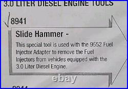 Miller 8941,9552. Slide Hammer Fuel Injectors Adapter. 3.0 Liter Diesel Engine