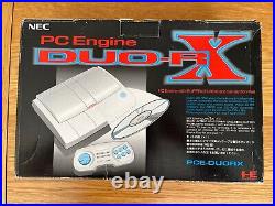 NEC PC Engine Duo RX Console NO CONTROLLER! JPN AC Adapter Turbo Duo Japan Boxed