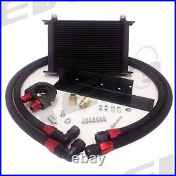 Rev9 Black Aluminum 24 Row Engine Oil Cooler with Filter Adapter Kit For 350z 370z