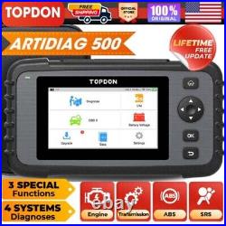 TOPDON AD500 OBD2 Scanner Code Reader Check Engine Oil/SAS Reset+Throttle Adapt