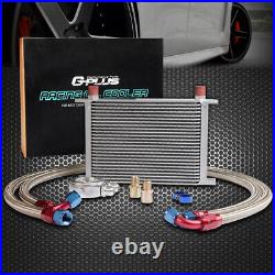 Universal 25 Row 10AN Engine Oil Cooler Filter Adapter & Hose Relocation Kit