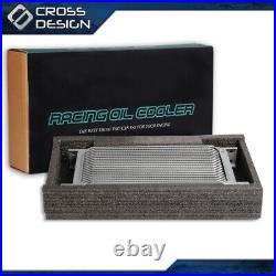 Universal Engine Oil Cooler 25 Row 10AN With Oil Filter Adapter Kit & 2PC Oil Line